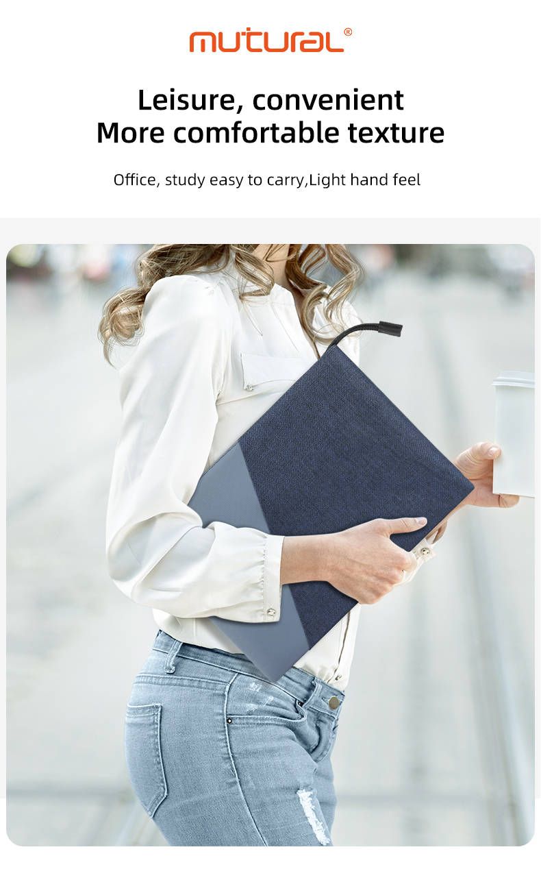 Jike Series Spliced Zipper Inner Bag